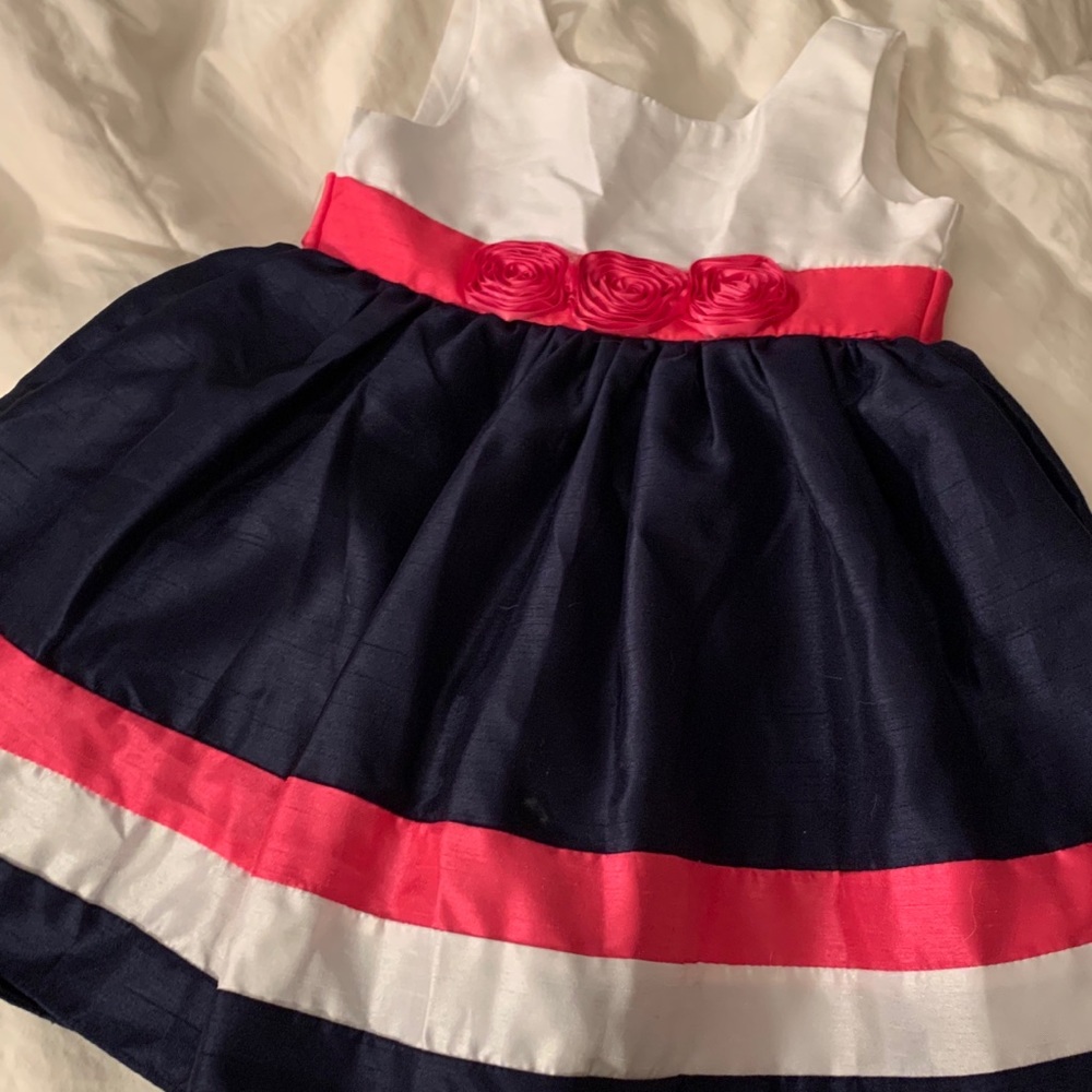 Absolutely gorgeous Navy, white and pink dress
